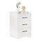 Bedside Table Bedroom Nightstand Nightstand With 3 Drawers Small Bedside Storage Cabinet For Living Room Bedroom/Small